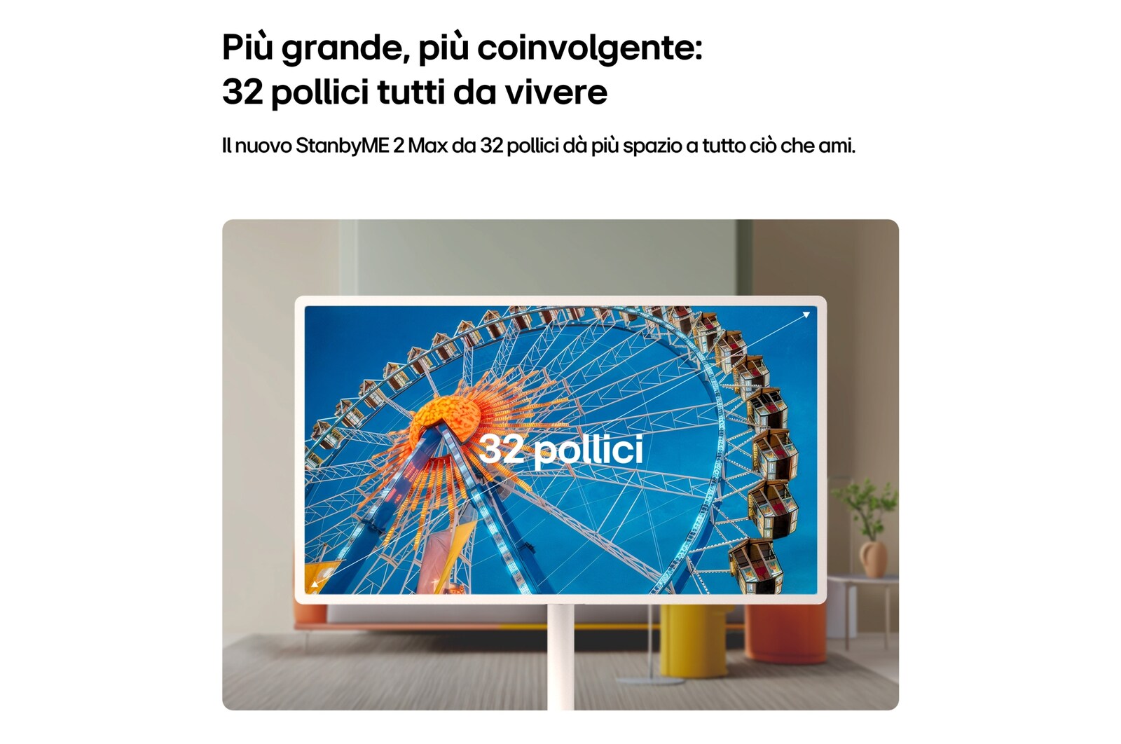 LG StanbyMe 2 Max - design LG StanbyMe 2 Max - design
