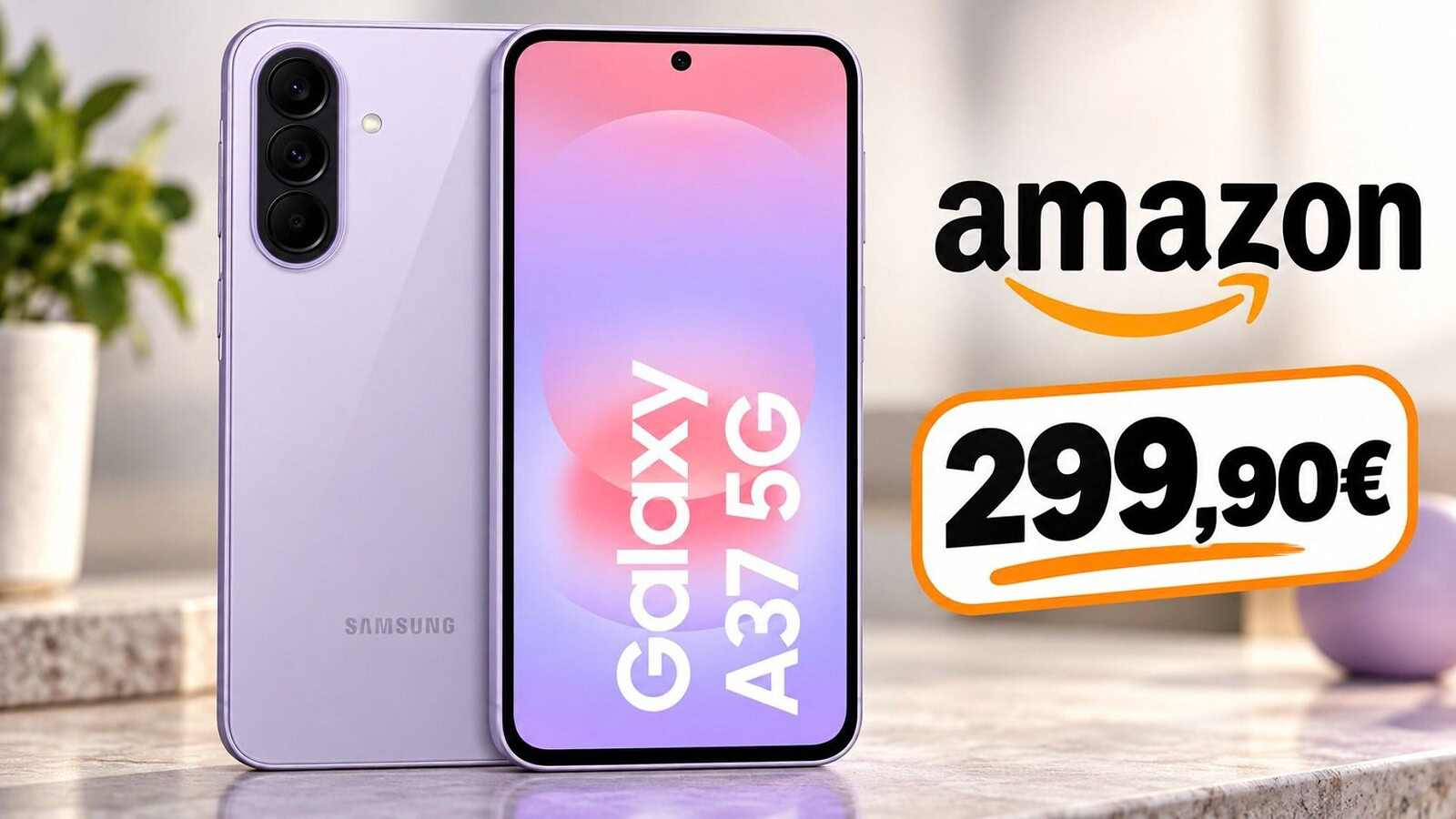 Samsung Galaxy A37 5G a 299 euro su Amazon: sconto del 33%