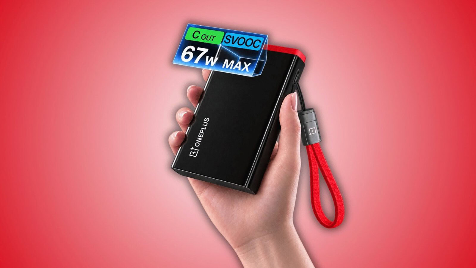 OnePlus, ecco una powerbank con display: 10.000mAh e SuperVOOC 67W