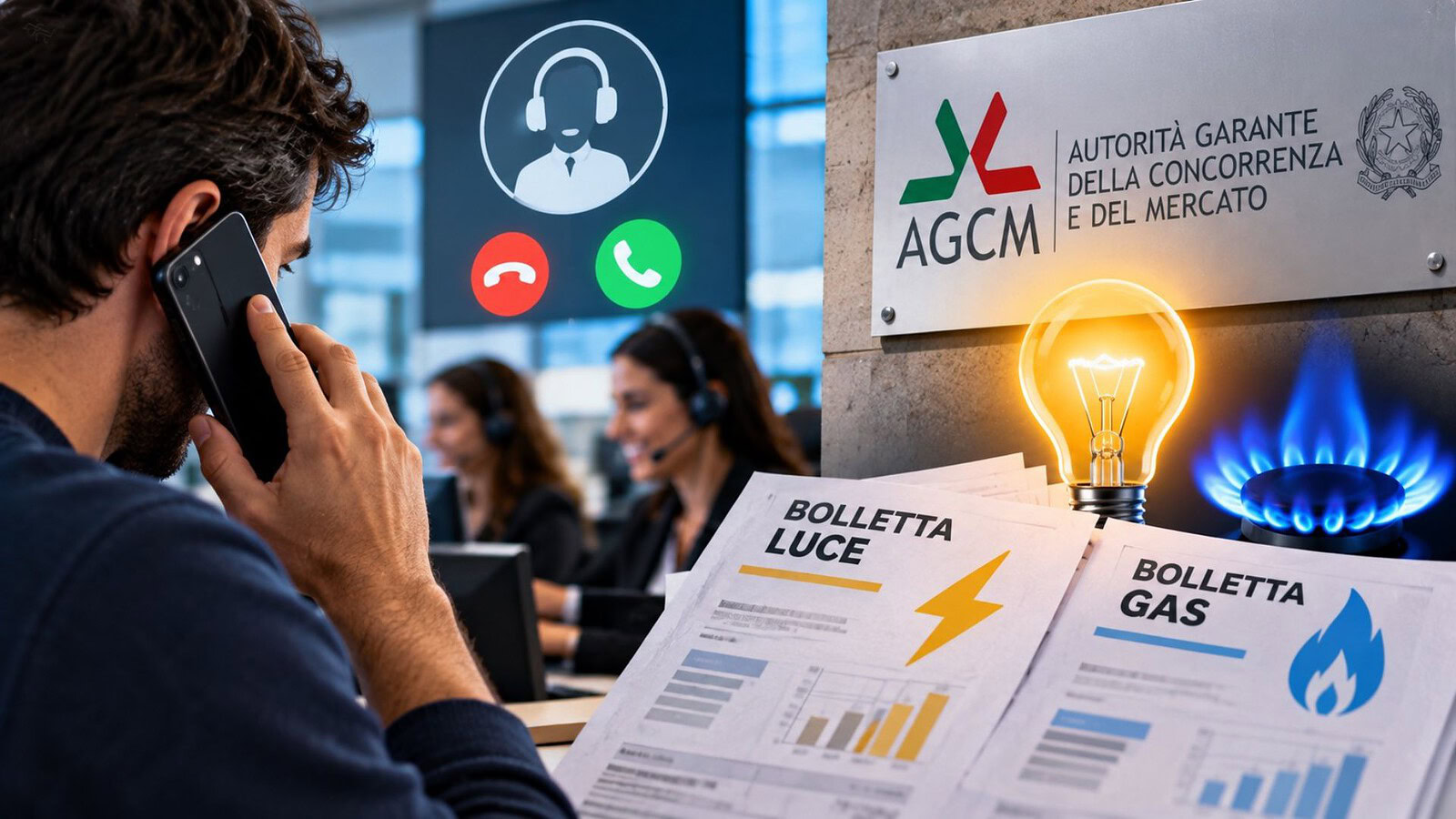 Telemarketing luce e gas, l'Antitrust teme squilibri con le telco