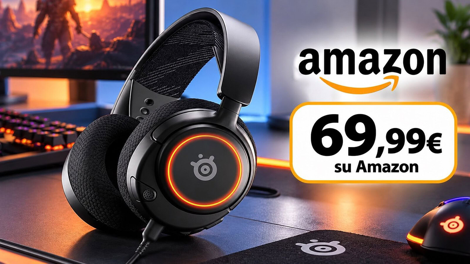 SteelSeries Arctis Nova 3 al minimo storico su Amazon: ora a 69,99€