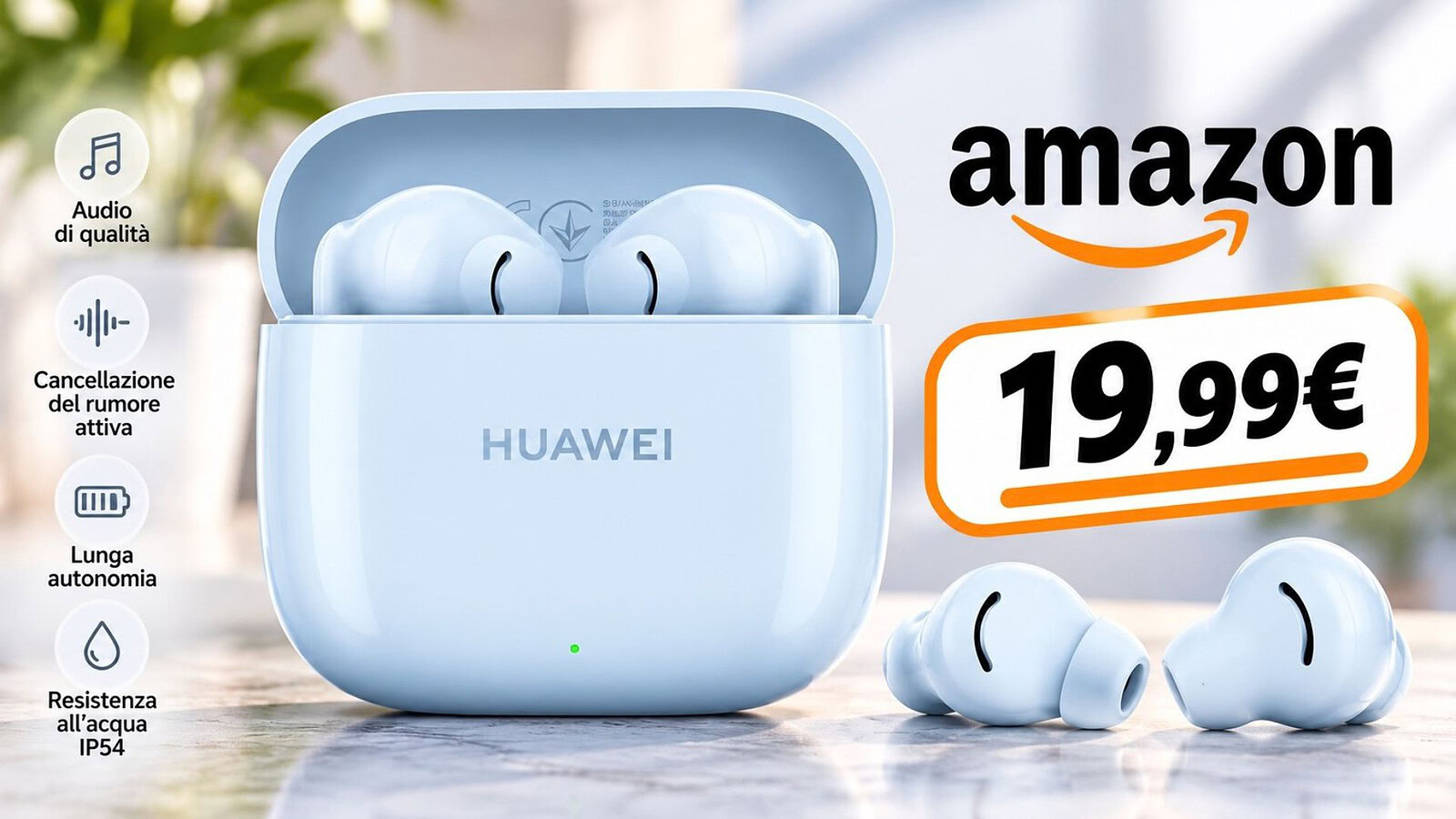 HUAWEI FreeBuds SE 2 a 19,99 euro: 40 ore di autonomia e IP54