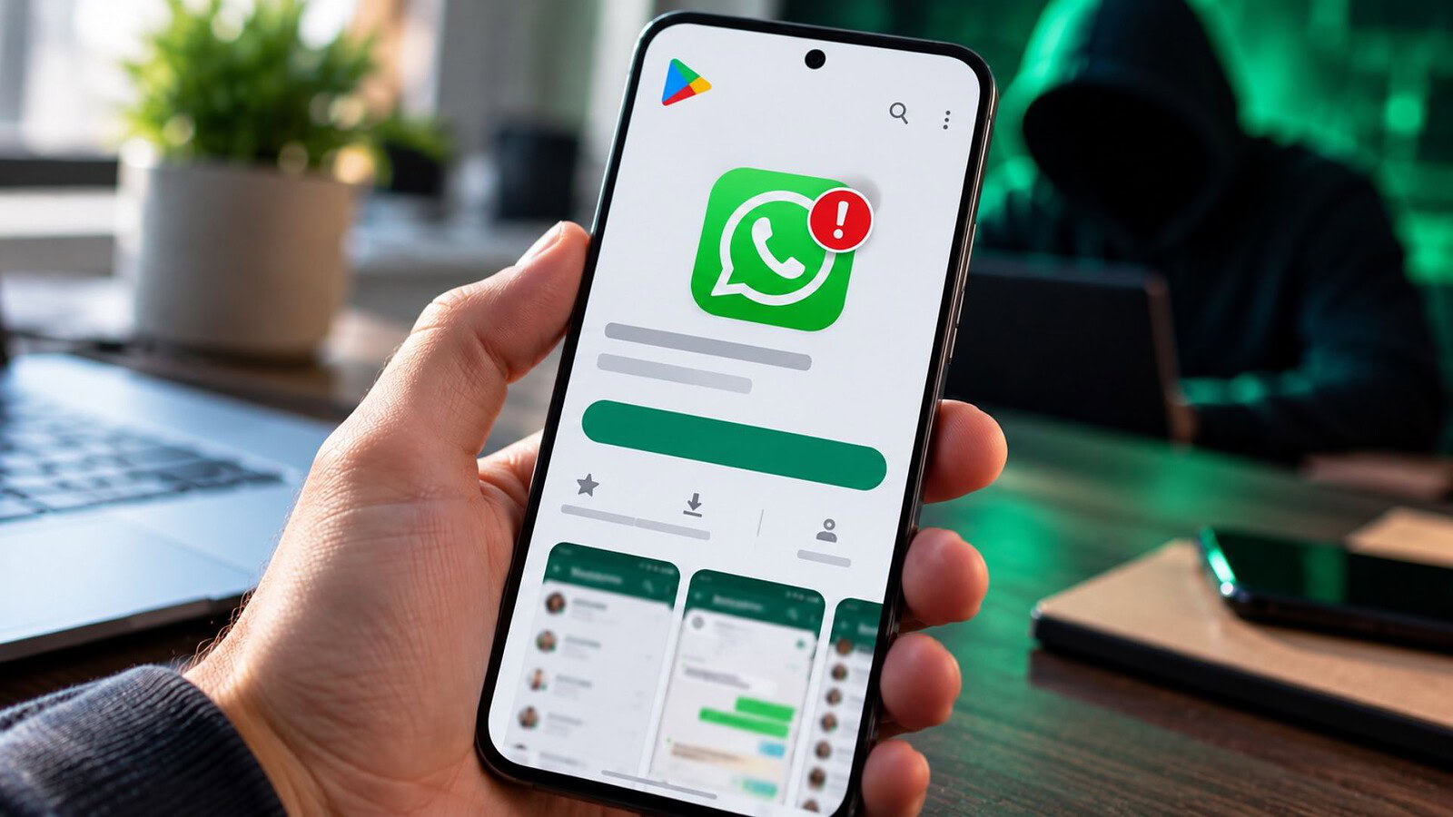 WhatsApp falso sul Play Store: oltre 500.000 download in un mese