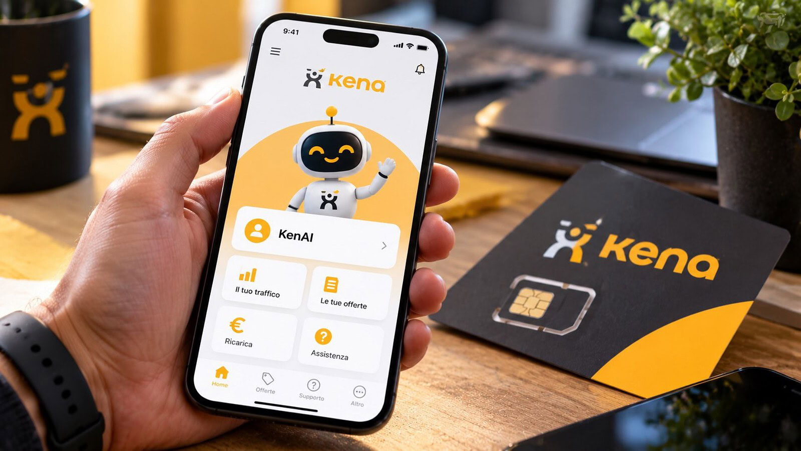 Kena Mobile: l'app si aggiorna su iPhone: arriva KenAI, l'assistente con l'IA