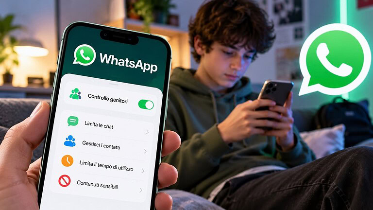 WhatsApp lancia il parental control per teenager con PIN e avvisi
