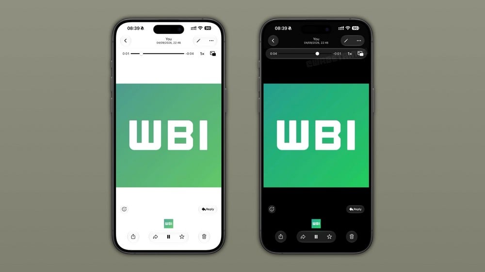 lettore video WhatsApp WhatsApp per iPhone, il lettore video si rifà il look con il Liquid Glass