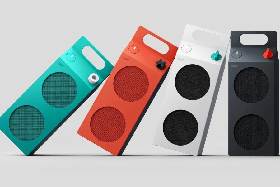 CMF Speaker S CMF Speaker S e Speaker M in arrivo con look da cartone del latte e maniglia