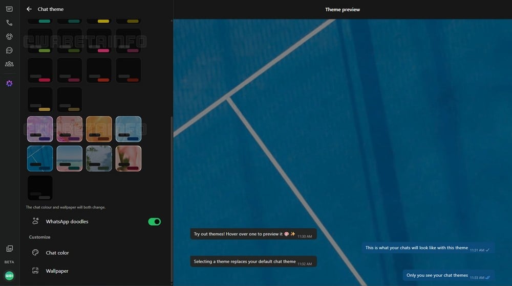 temi WhatsApp Web WhatsApp Web, in test 27 temi per le chat anche su Windows