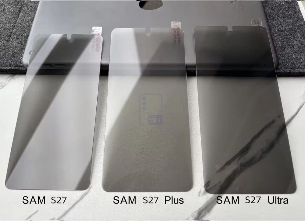 Galaxy S27 - dettaglio Galaxy S27, le pellicole anticipano i display: manca il Pro