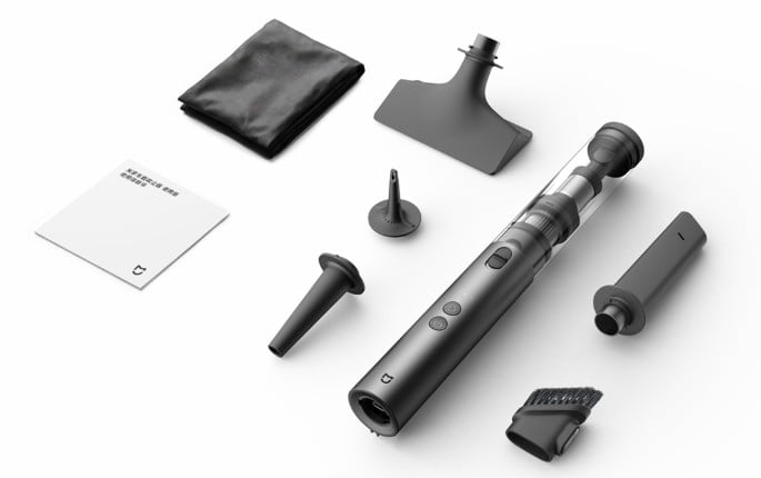 aspirapolvere per auto Xiaomi - dettaglio Xiaomi Mijia Car Vacuum Cleaner: si allunga e aspira a 20.000 Pa