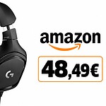 Cuffie gaming Logitech scontate del 46%: surround DTS a 48,49€