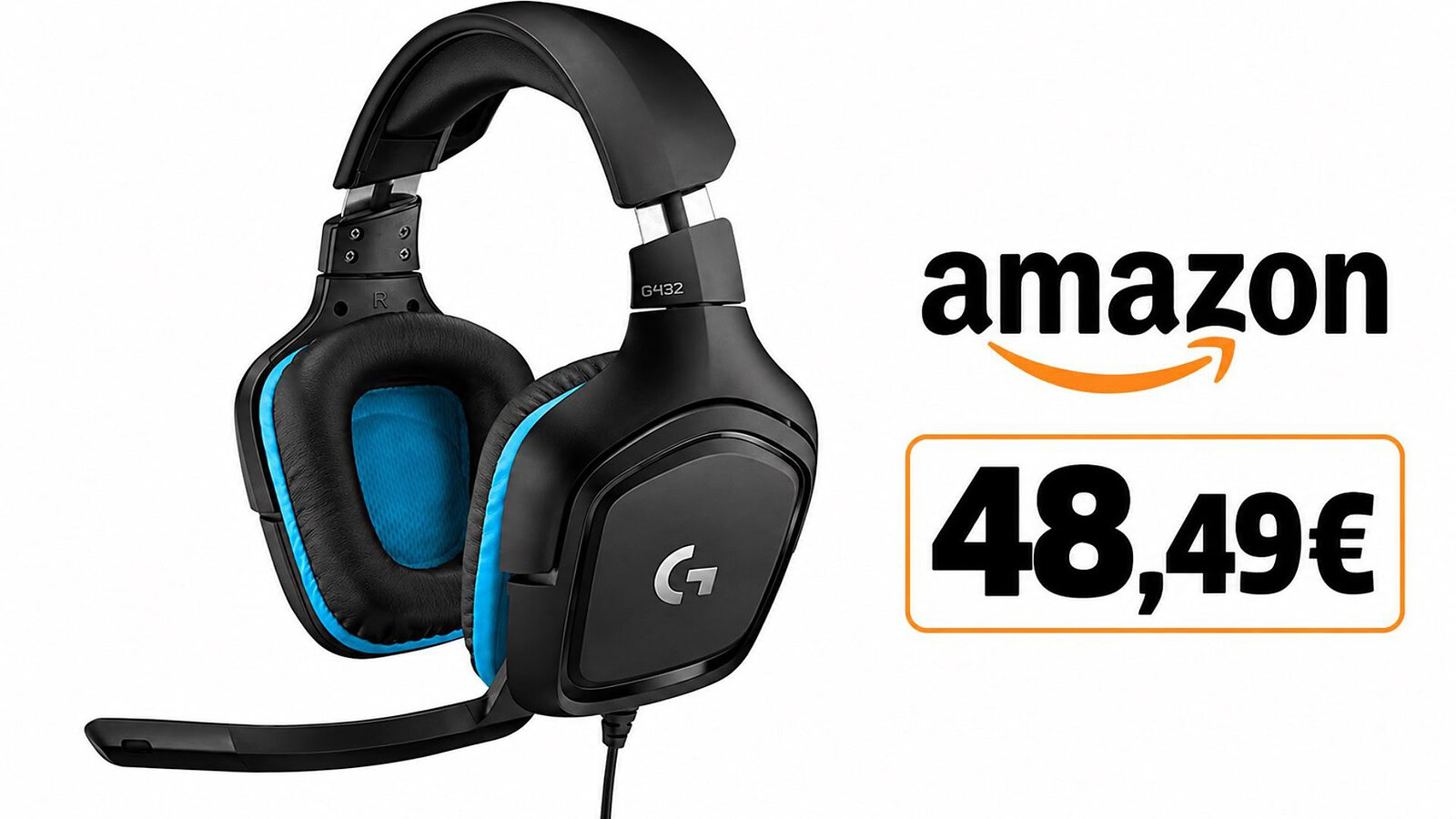 Cuffie gaming Logitech scontate del 46%: surround DTS a 48,49€