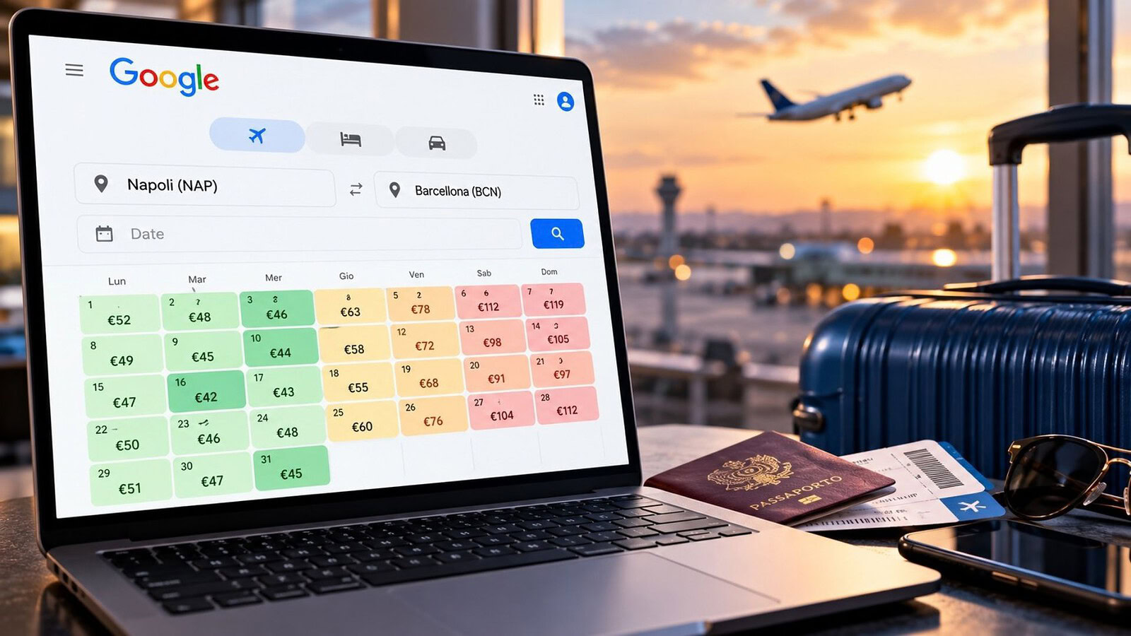 Google Flights: per l'estate conviene prenotare 21 giorni prima