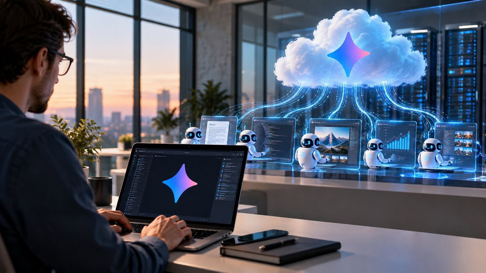 Gemini diventa un agente AI che lavora per giorni nel cloud