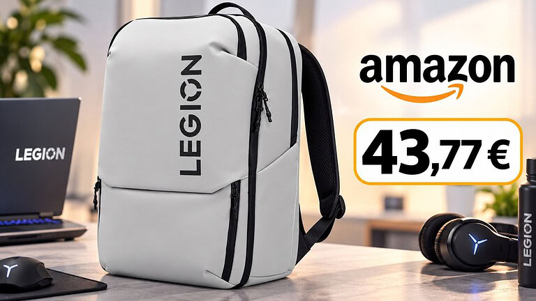 Lenovo Legion GB800 scende a 43,77 euro: zaino gaming da 21 litri