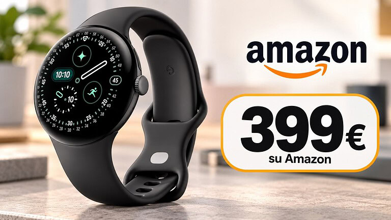 Google Pixel Watch 4 LTE a 399 euro su Amazon: sconto del 27%