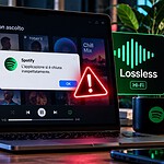 Spotify, l'audio lossless manda in crash l'app desktop