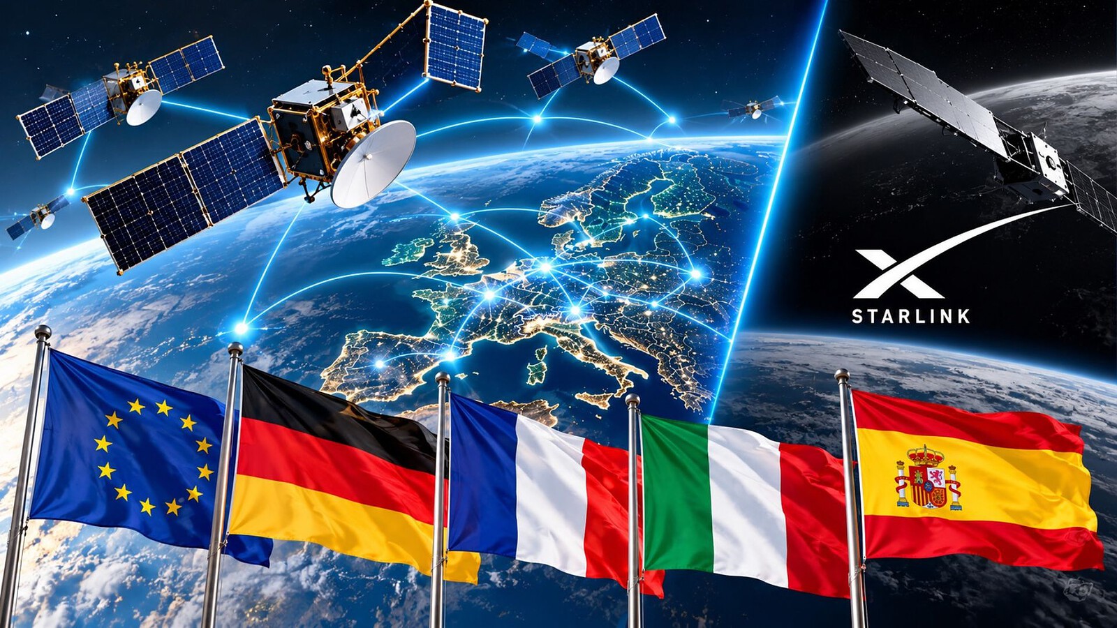 Alternativa a Starlink: patto tra quattro operatori europei
