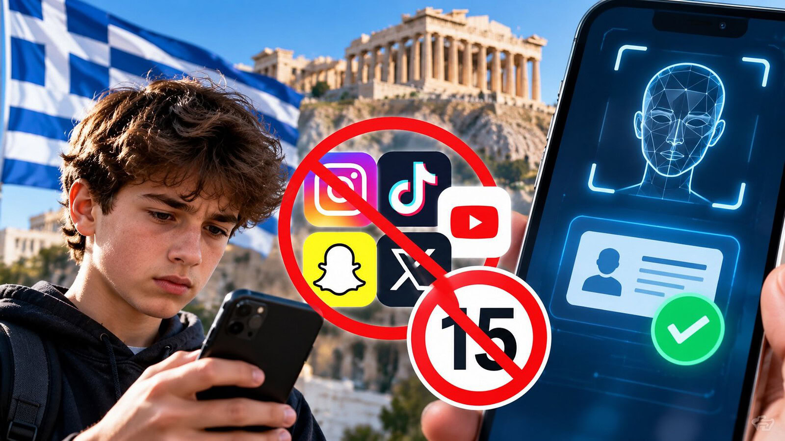 Grecia vieta i social agli under 15: come verrà controllata l'età