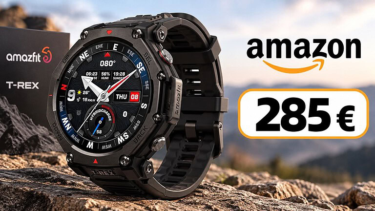 Amazfit T-Rex 3 Pro al minimo storico: sconto del 28% su Amazon