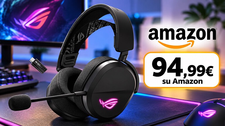 Cuffie ASUS ROG Pelta al minimo storico: cuffie gaming a 99,99 euro