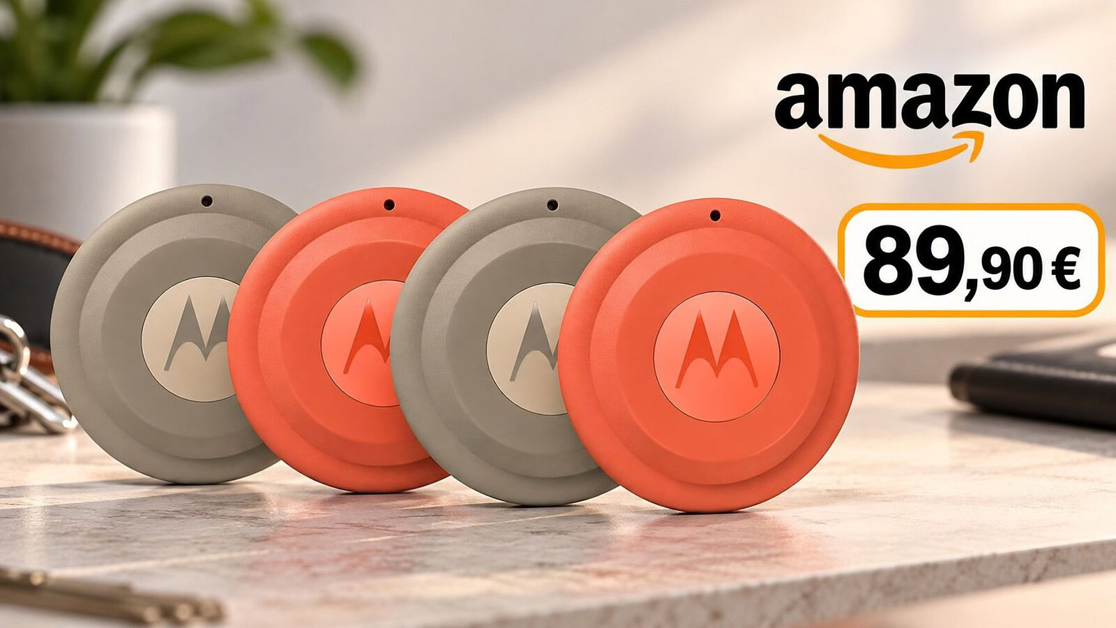 Motorola Moto Tag 2, quattro tracker a 89,90 euro su Amazon