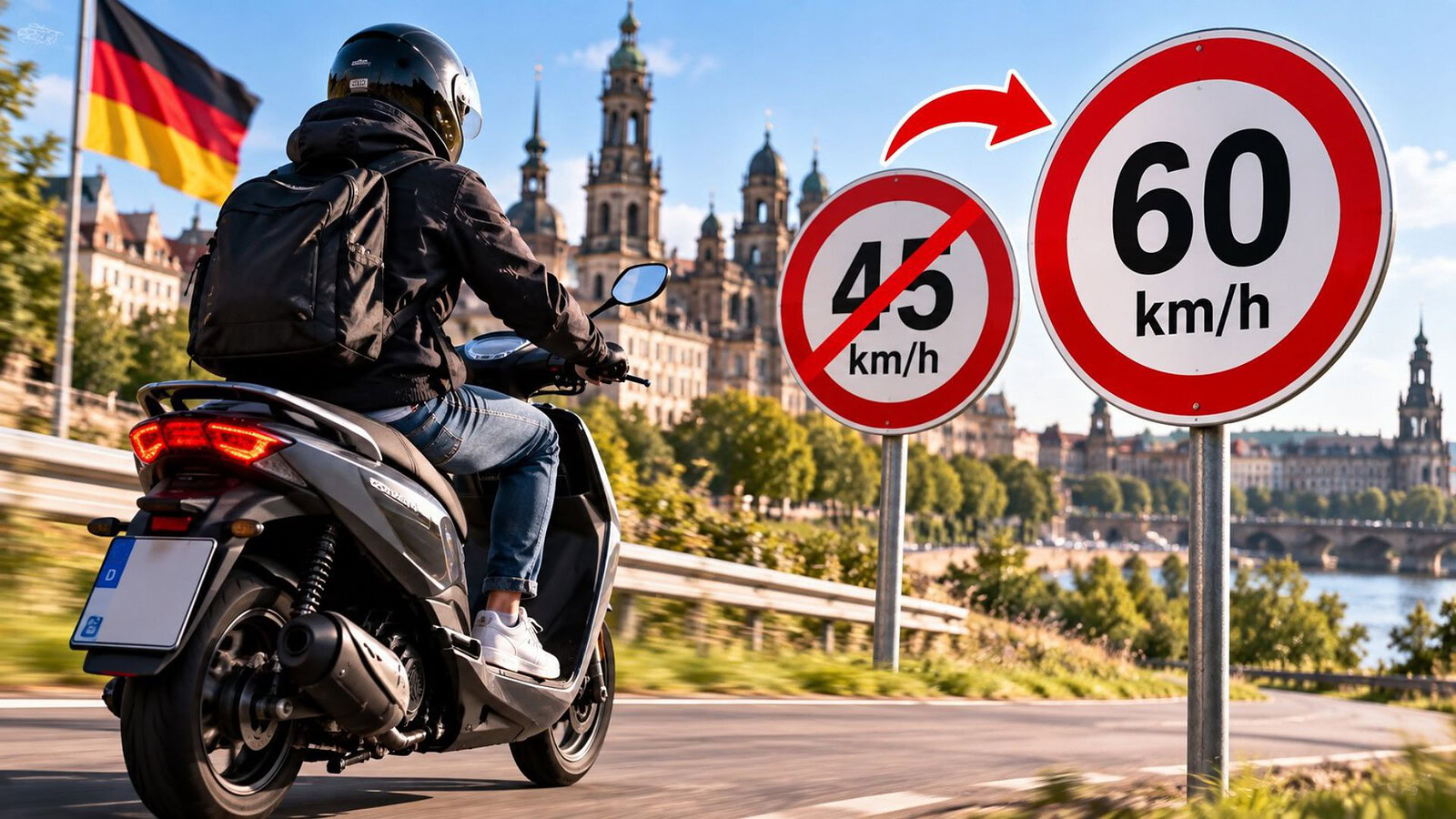 Ciclomotori a 60 km/h: la Sassonia chiede di superare i 45 km/h