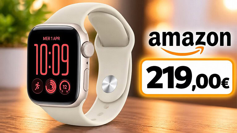 Apple Watch SE 3 a 219€: minimo storico su Amazon con chip S10
