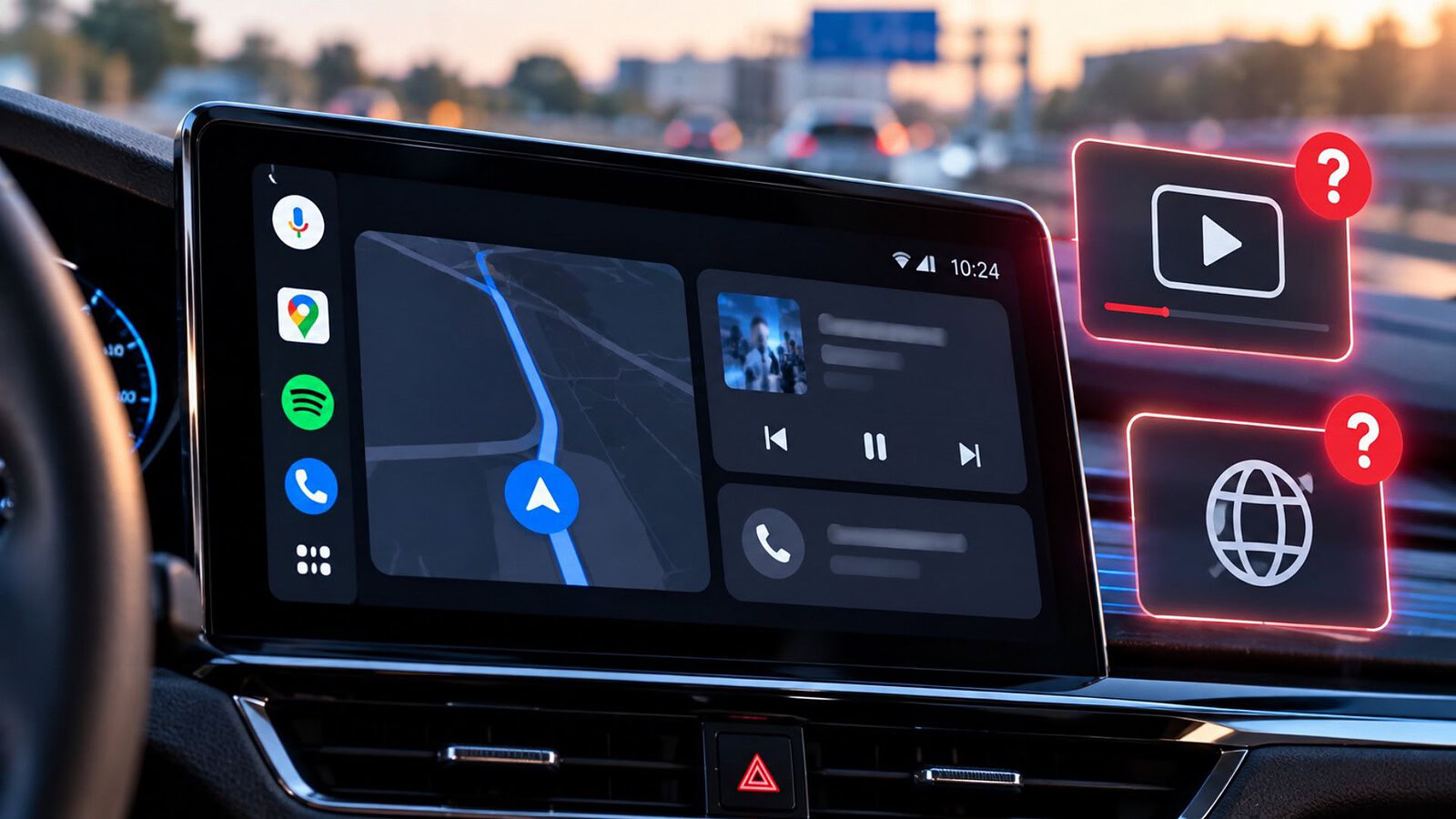 Android Auto, video e browser web ancora senza data di uscita