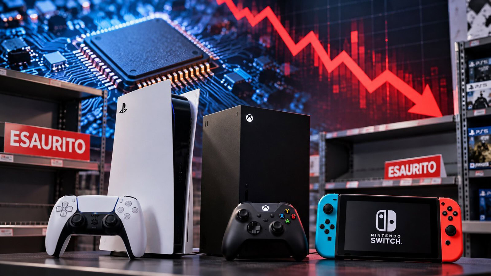 PS5 e Xbox Series, vendite USA in calo fino al 33% nel 2026