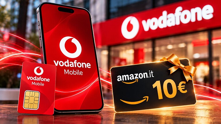 Vodafone Mobile regala un buono Amazon da 10 euro: come ottenerlo