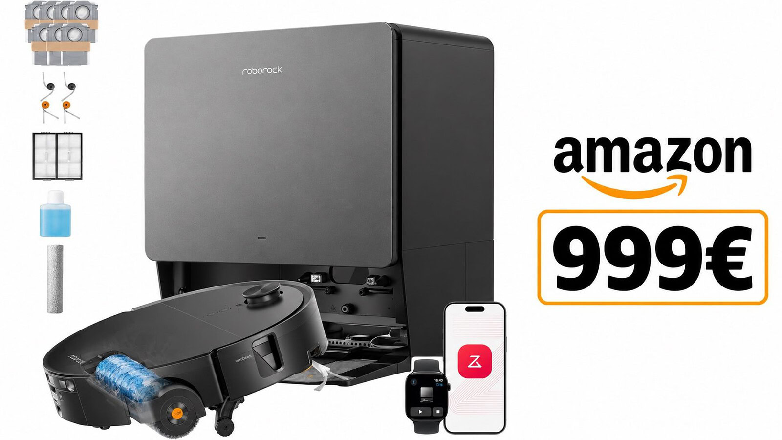Roborock Saros 20 Flow Complete al minimo storico su Amazon: 999€