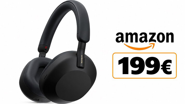 Sony WH-1000XM5 a 199€ su Amazon: è il minimo storico