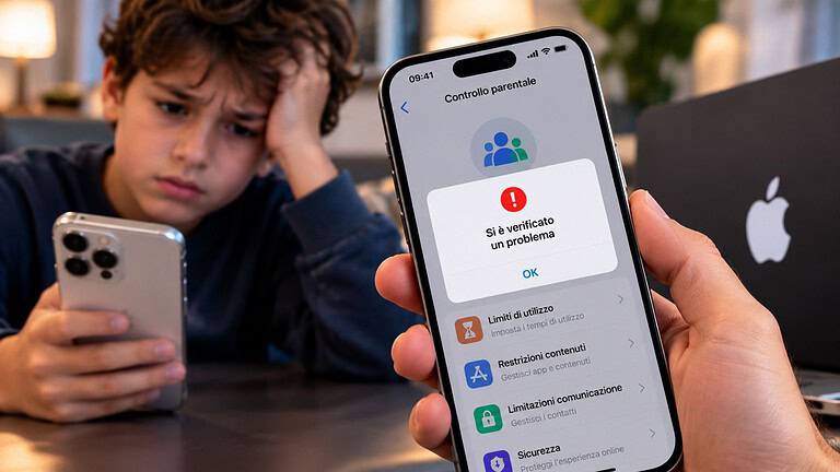 iOS il bug del controllo parentale su restrizioni e limiti di tempo
