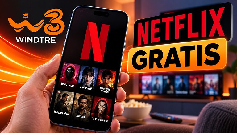 WINDTRE regala il primo mese di Netflix con Super Fibra