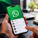 WhatsApp per Android: la barra in basso si restringe scorrendo