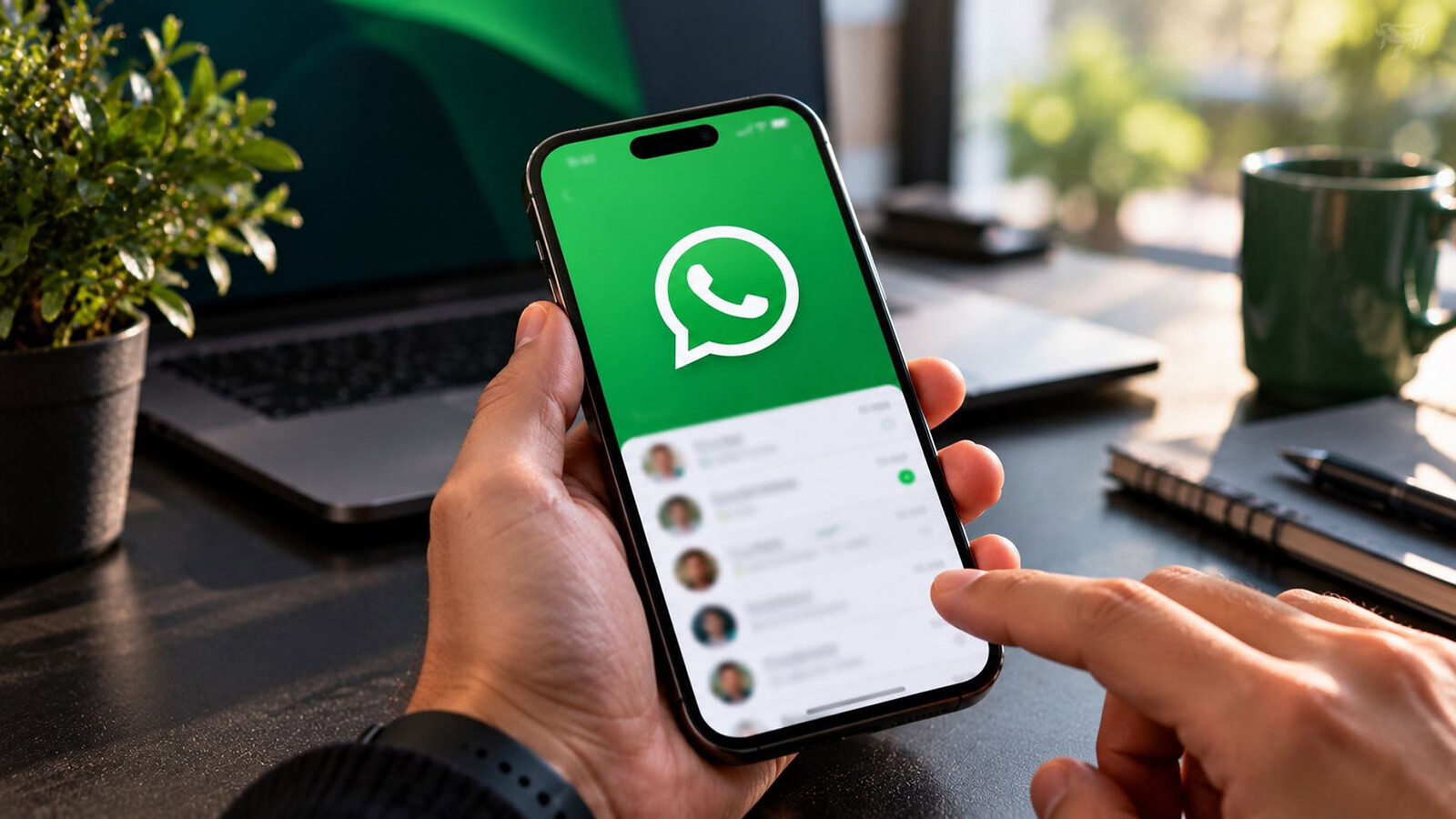 WhatsApp per Android: la barra in basso si restringe scorrendo