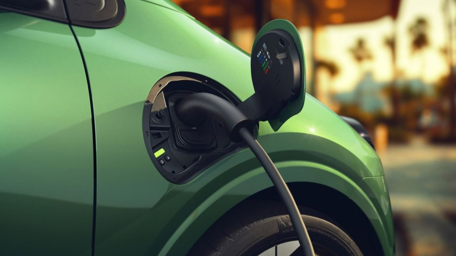 Auto elettrica ricarica