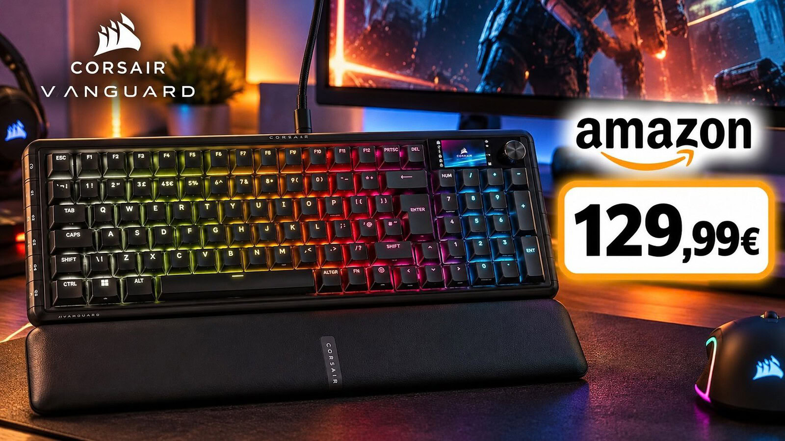 CORSAIR VANGUARD 96 a 129,99€ su Amazon: torna il minimo storico