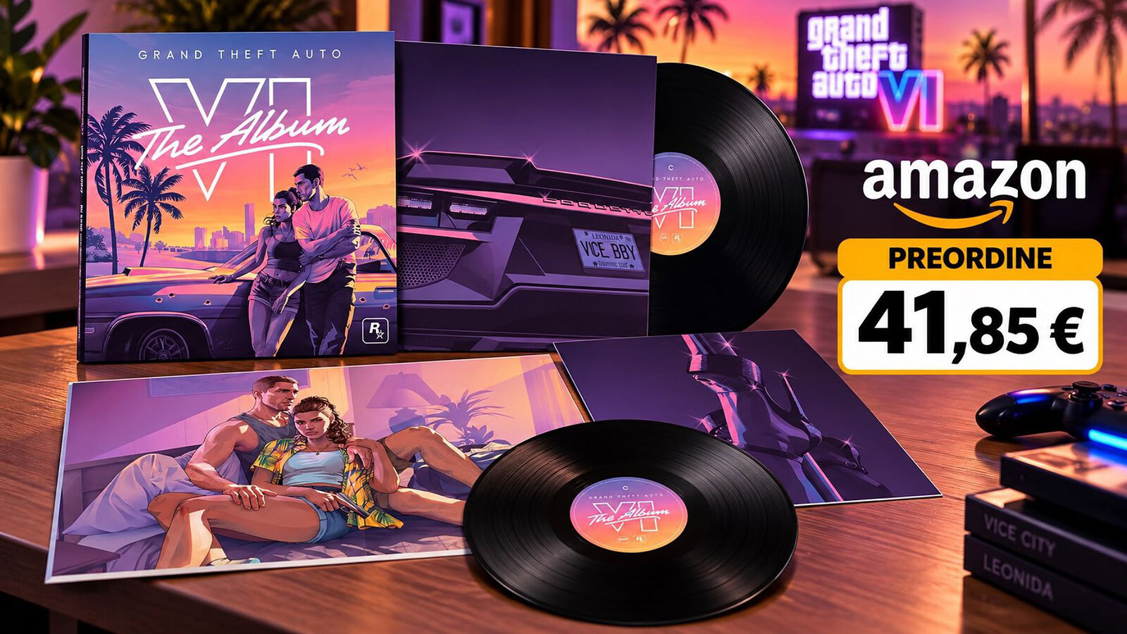 GTA VI: The Album in preordine su Amazon: 34 brani e un vinile esclusivo