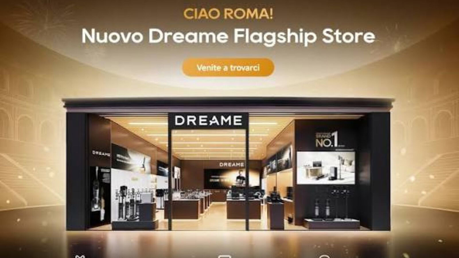 Dreame apre a Roma il terzo flagship store italiano a ROMAEST