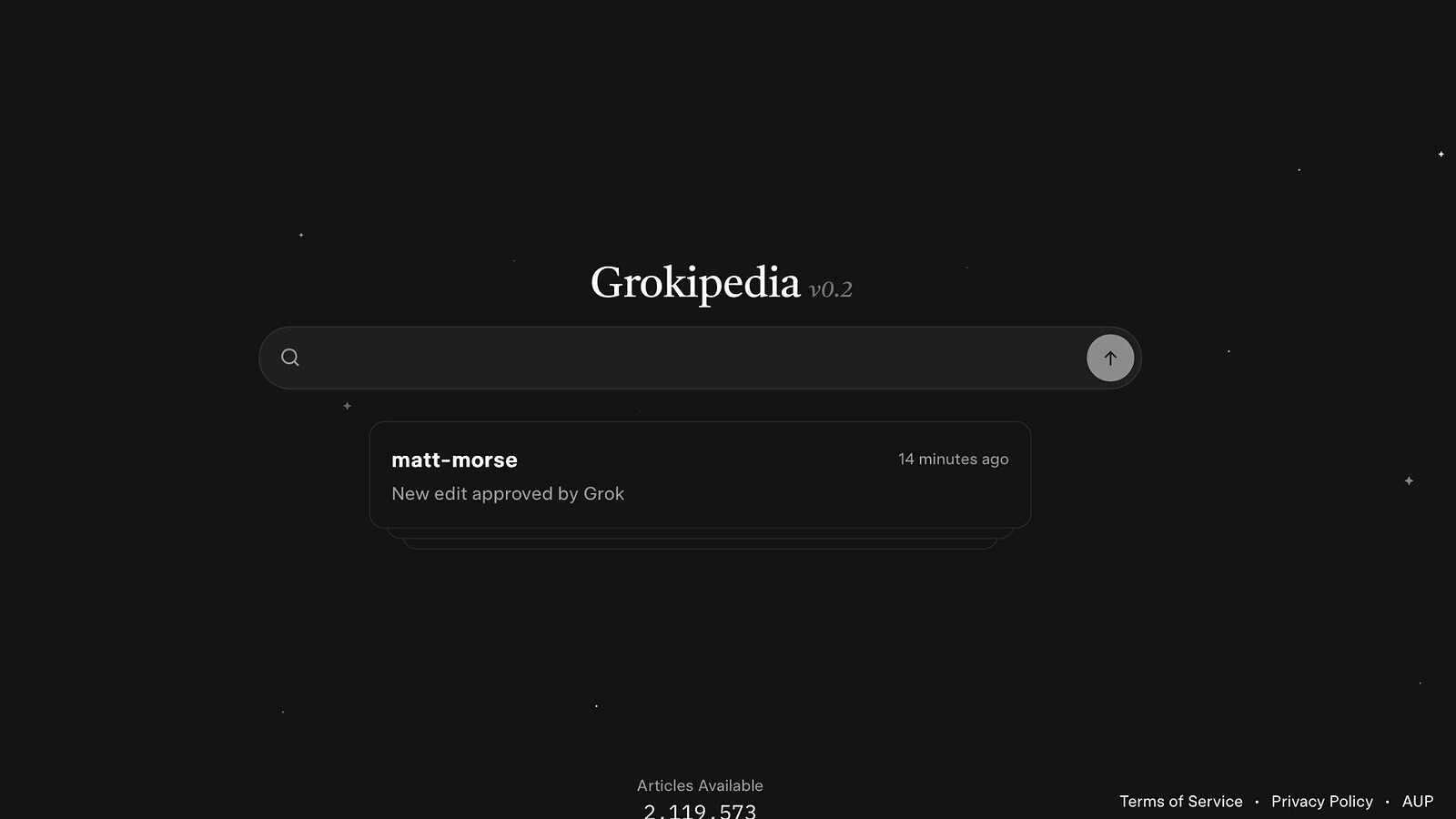 Grokipedia è tornata online: nuovo look e scaffale virtuale