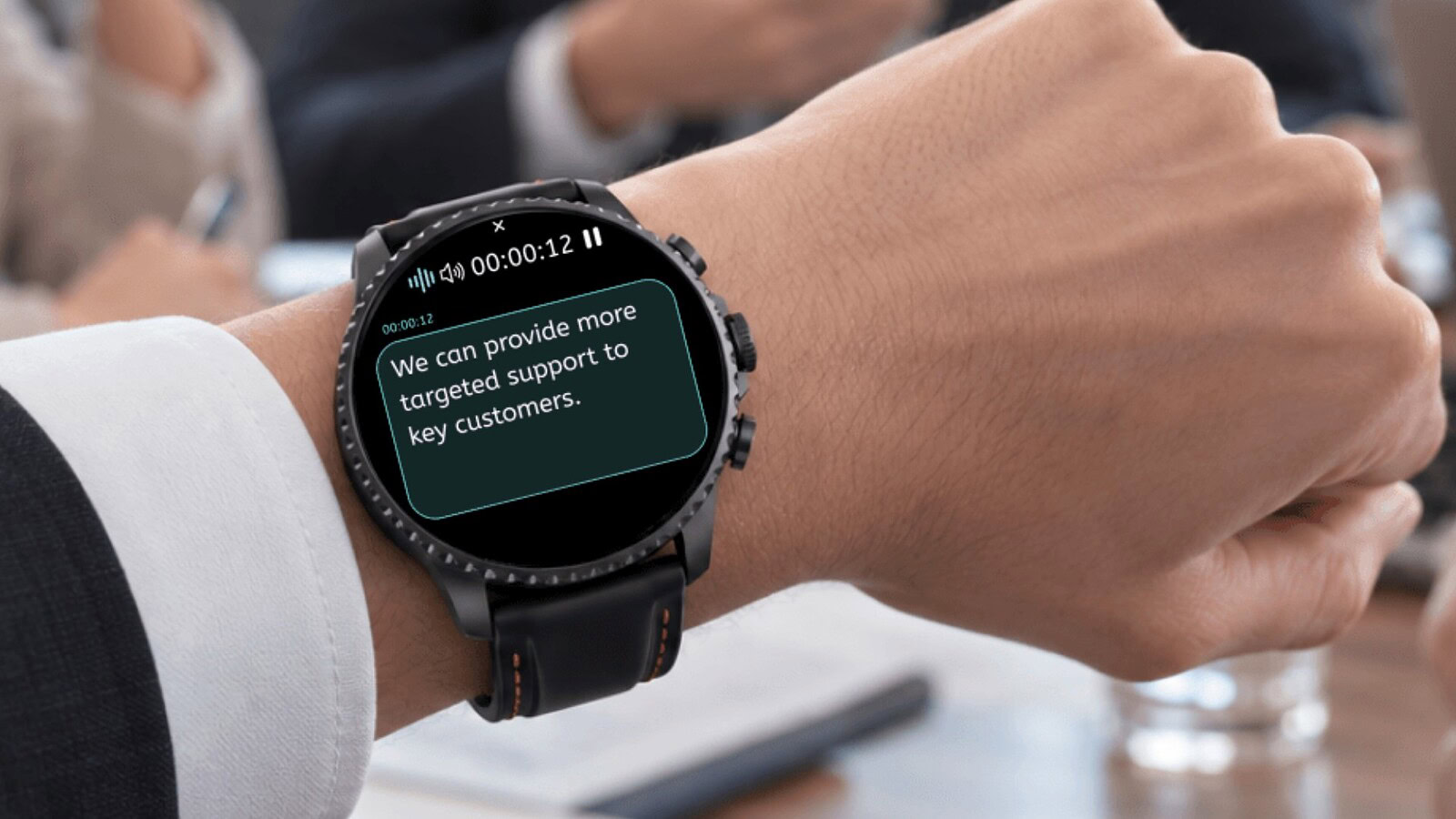 TicNote Watch registra e riassume le riunioni, anche offline