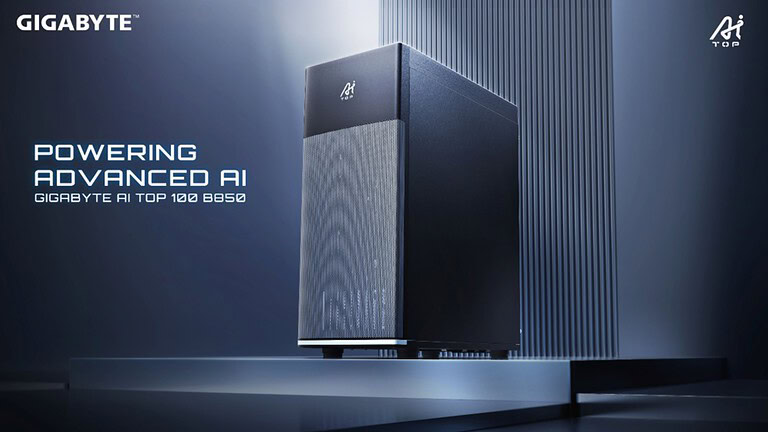GIGABYTE AI TOP 100 B850, il PC desktop pensato per l’AI locale