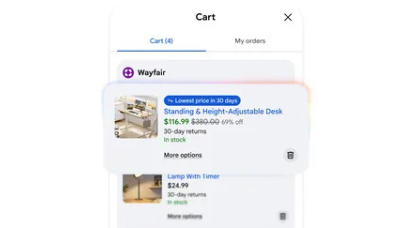 Google Universal Cart: il carrello AI che tiene d'occhio i prezzi