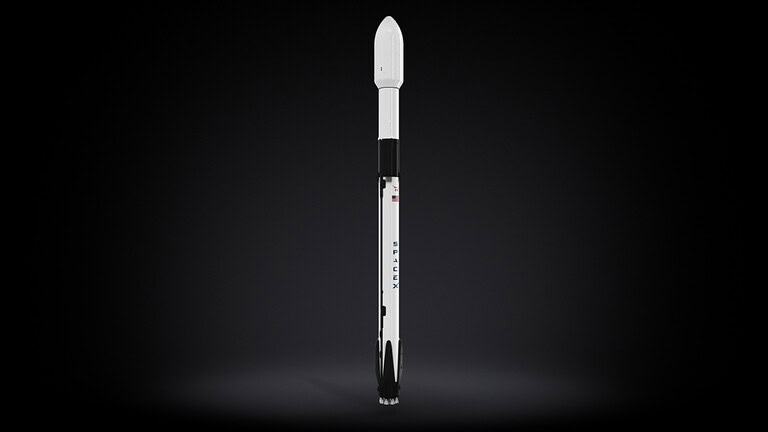 Falcon 9 di SpaceX disegna una medusa luminosa nel cielo all'alba