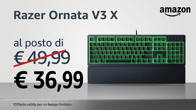 Razer Ornata V3 X a 36,99 euro: vicina al minimo storico