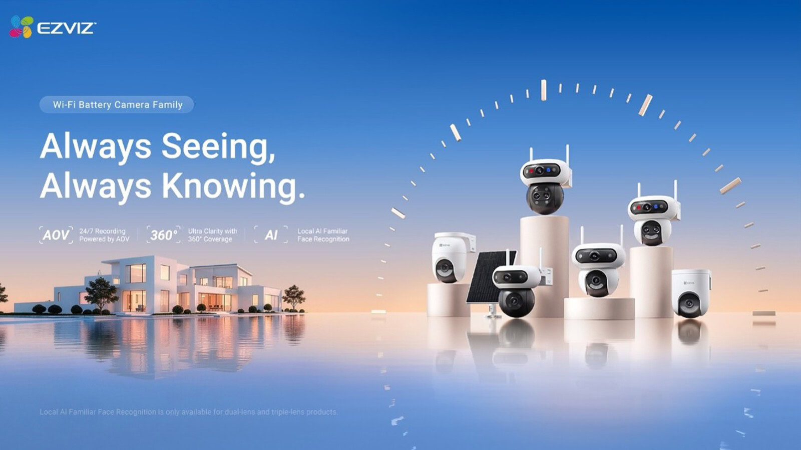 EZVIZ lancia nuove telecamere smart: registrazione 24/7 e AI locale
