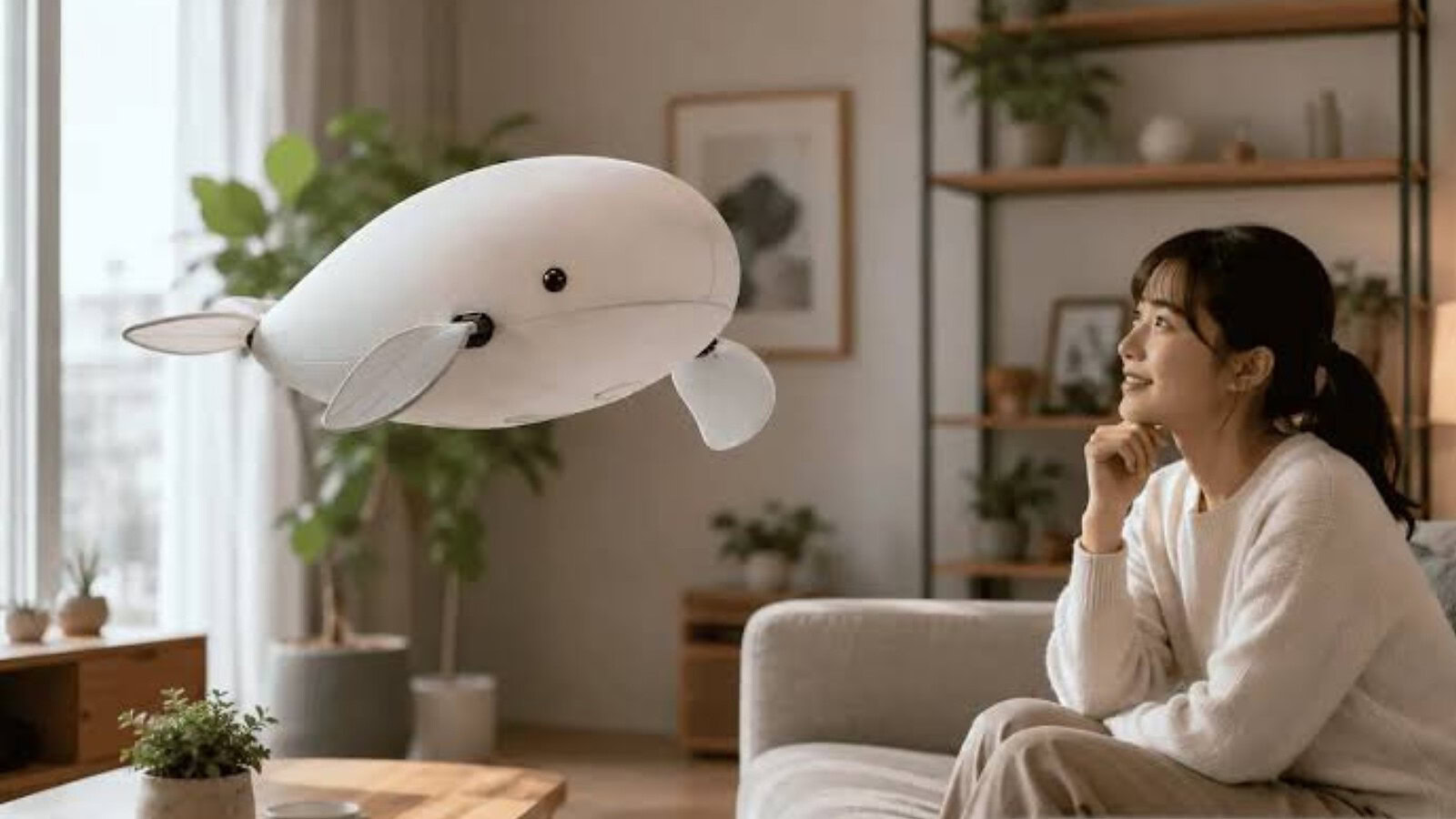 Cuddle fish, la balena volante robot che fa compagnia in casa