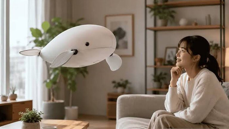 Cuddle fish, la balena volante robot che fa compagnia in casa